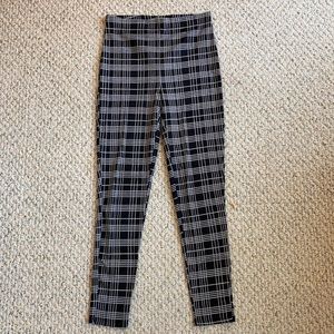 Forever 21 High Waist, Size S, black and white skinny dress leggings